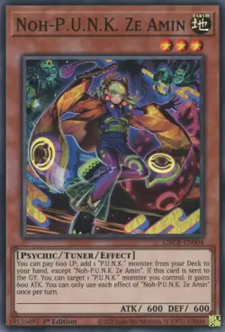 Noh-P.U.N.K. Ze Amin - GRCR-EN004 - Super Rare - 1st Edition - Lightly Played - - Image 1