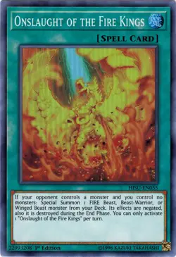 Onslaught of the Fire Kings - HISU-EN055 - Super Rare - 1st Edition - Lightly Pl - Image 1