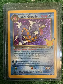 Pokemon TCG Dark Gyarados Holo Card 8/82 Celebrations Series - Image 1
