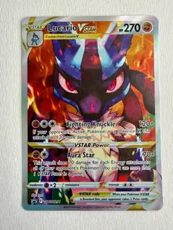 Lucario VSTAR SWSH291 Black Star Promo Holo Pokemon Crown Zenith NM - Image 1