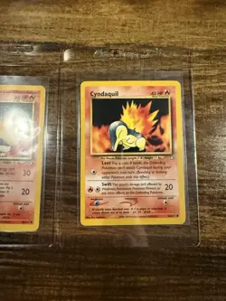 Pokemon Neo Quilava & Cyndaquil 2000 Vintage Wizards 3 Card Lot NEAR MINT 💎 s - Image 3