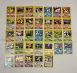 33 Pokemon Gym Challenge and Heroes Lot NM to LP, No Doubles, Vintage 2000 PICS - Image 1