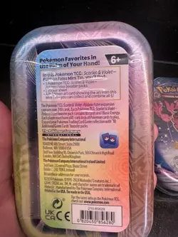 Lot of 3 Pokemon Paldean Fates Sealed Mini Tins Maushold Flamingo Smoliv - Image 5