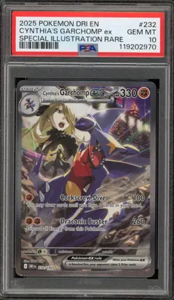 Pokemon Cynthia's Garchomp ex Destined Rivals SIR #232 PSA 10 Gem Mint - Image 1