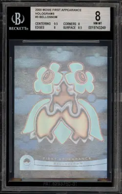 Pokemon Topps Bellossom Movie 2000 First Appearance Holo #3 BGS 8 - Image 1