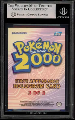 Pokemon Topps Bellossom Movie 2000 First Appearance Holo #3 BGS 8 - Image 2