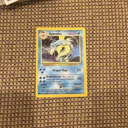 Pokemon TCG Gyarados Base Set Holo Card 6/102 Unlimited Rare, Vintage - Image 1