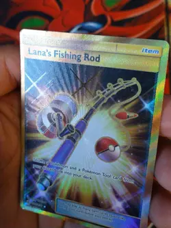 Lana's Fishing Rod (Secret) - 266/236 Cosmic Eclipse Pokemon TCG MP - Image 2