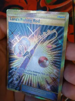 Lana's Fishing Rod (Secret) - 266/236 Cosmic Eclipse Pokemon TCG MP - Image 3