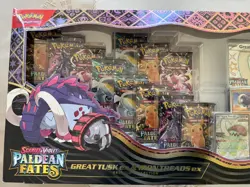 Paldean Fates Great Tusk ex & Iron Treads ex Premium Collection Box - Image 2
