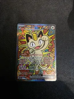 Meowth Ex 121/088 Pokemon Card SIR Mega Evolution Perfect Order MINT Condition📈 - Image 2