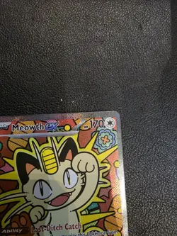 Meowth Ex 121/088 Pokemon Card SIR Mega Evolution Perfect Order MINT Condition📈 - Image 4