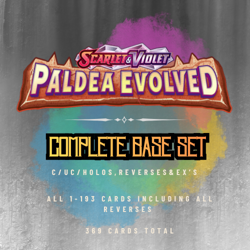 Pokemon Paldea Evolved 100% Complete Base Master Set - ALL EX, Reverse, Rare - Image 1