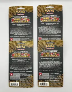 (402810) Pokemon Black & White Next Destinies Booster Blister (x4) ArtSet Sealed - Image 2