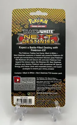 (402810) Pokemon Black & White Next Destinies Booster Blister (x4) ArtSet Sealed - Image 4