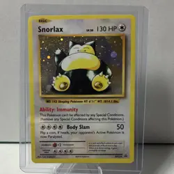 Pokemon TCG Snorlax XY179 XY Promo Holo Basic 130 HP Immunity Body Slam - Image 1