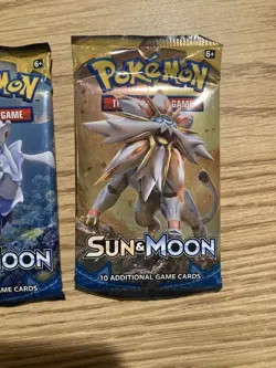 Pokemon TCG: Sun & Moon Base Set Booster Pack Lot x2 Factory Sealed from D20 tin - Image 5