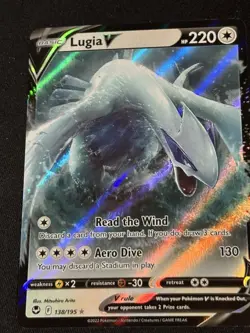 Pokemon - Lugia V - 138/ 195 - SWSH Silver Tempest - Half Art Card - Image 1