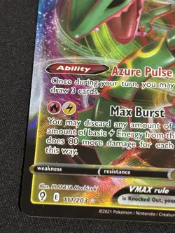 Rayquaza VMAX - 111/203 - Pokemon Evolving Skies Sword Shield Ultra Rare Card NM - Image 5