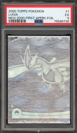 Pokemon Lugia Movie 2000 First Appearance Foil #1 PSA 5 - Image 1