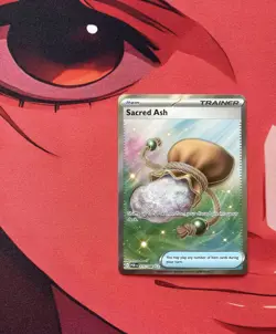 Sacred Ash 115/088 Me03: Perfect Order Holo Ultra Rare Toyste Beach Trainer NM+ - Image 1