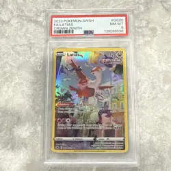 2023 POKEMON SWORD & SHIELD CROWN ZENITH #GG20 FULL ART/LATIAS PSA 8 - Image 1