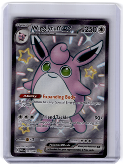 Pokemon Wigglytuff ex 222/091 Paldean Fates Shiny Ultra Rare Full Art Holo - Image 1