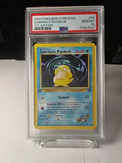 2000 POKEMON GYM CHALLENGE 1ST ED #99 SABRINA'S PSYDUCK PSA 10 - Image 1