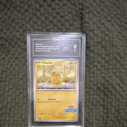 Pokemon Pikachu Scarlet & Violet Contest Black Star Promo TAG 9 #214 - Image 1