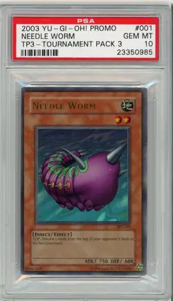 Needle Worm TP3-001 Promo Ultra Rare Yugioh PSA 10 *985 - Image 1