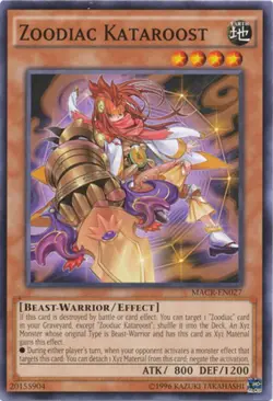 Zoodiac Kataroost - MACR-EN027 - Common - Unlimited Edition - Lightly Played - M - Image 1