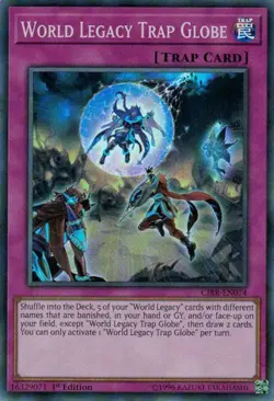 World Legacy Trap Globe - CIBR-EN074 - Super Rare - 1st Edition - Lightly Played - Image 1