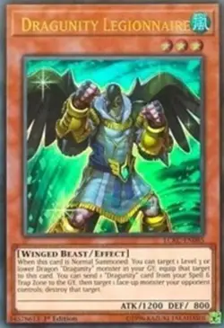 Dragunity Legionnaire - LCKC-EN085 - Ultra Rare - 1st Edition - Lightly Played - - Image 1