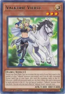 Valkyrie Vierte - MP20-EN044 - Rare - 1st Edition - Lightly Played - 2020 Tins o - Image 1