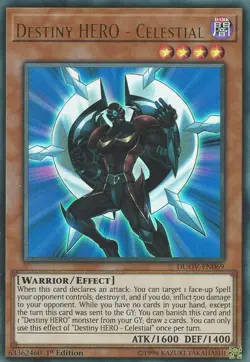 Destiny HERO - Celestial - DUOV-EN069 - Ultra Rare - 1st Edition - Lightly Playe - Image 1