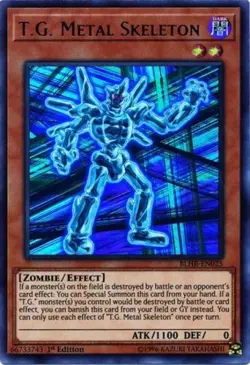 T.G. Metal Skeleton - BLHR-EN025 - Ultra Rare - 1st Edition - Lightly Played - B - Image 1