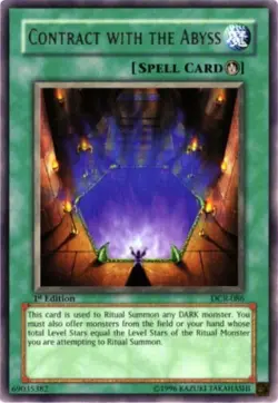 Contract with the Abyss - DCR-086 - Rare - Unlimited Edition - Lightly Played - - Image 1