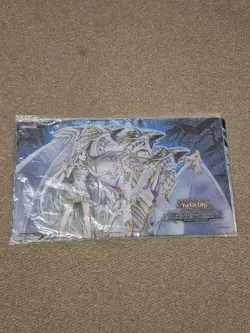 YUGIOH BLUE EYES WHITE DRAGON DESTINY STRUCTURE DECK PLAYMAT SEALED - Image 1