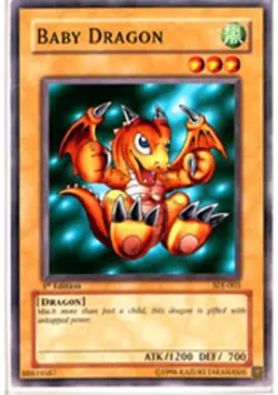 Baby Dragon - SDJ-003 - Common - Unlimited Edition - Damaged - Starter Deck: Joe - Image 1