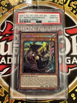 YuGiOh S-FORCE RAPPA CHIYOMARU #BLVO-EN011🔥PSA 10🔥1st EDITION-2021 SECRET RARE - Image 4