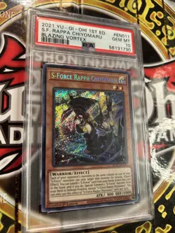 YuGiOh S-FORCE RAPPA CHIYOMARU #BLVO-EN011🔥PSA 10🔥1st EDITION-2021 SECRET RARE - Image 5