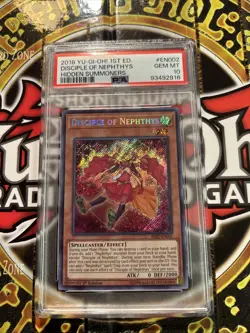 YuGiOh DISCIPLE OF NEPHTHYS HISU-EN002🔥PSA 10 GEM🔥1st EDITION-2018 SECRET RARE - Image 4
