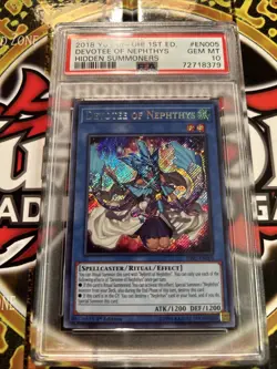 YuGiOh DEVOTEE OF NEPHTHYS #HISU-EN005🔥PSA 10 GEM🔥1st EDITION-2018 SECRET RARE - Image 2