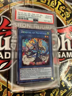 YuGiOh DEVOTEE OF NEPHTHYS #HISU-EN005🔥PSA 10 GEM🔥1st EDITION-2018 SECRET RARE - Image 5