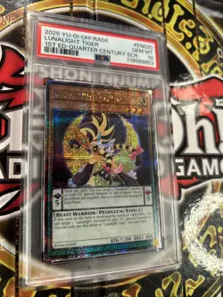 YuGiOh LUNALIGHT TIGER #RA04-EN020🔥PSA 10🔥1st ED-2025 QTR CENTURY SECRET RARE - Image 5