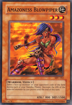 Amazoness Blowpiper - MFC-062 - Common - Unlimited Edition - Moderately Played - - Image 1