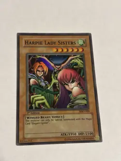 Yu-Gi-Oh 1st Edition Harpie Lady Sisters MRD-009 Super Rare - Image 1