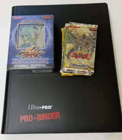 Yugioh Binder Collection 200+ Cards Sealed Vintage Packs - Image 1