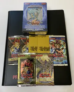 Yugioh Binder Collection 200+ Cards Sealed Vintage Packs - Image 2