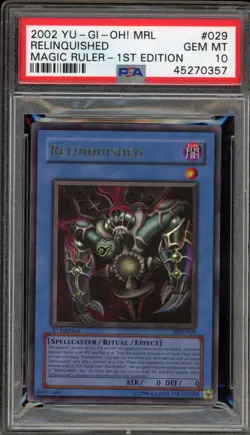 Yu-Gi-Oh! Relinquished Magic Ruler 1st Edition Ultra Rare MRL-029 PSA 10 - Image 1